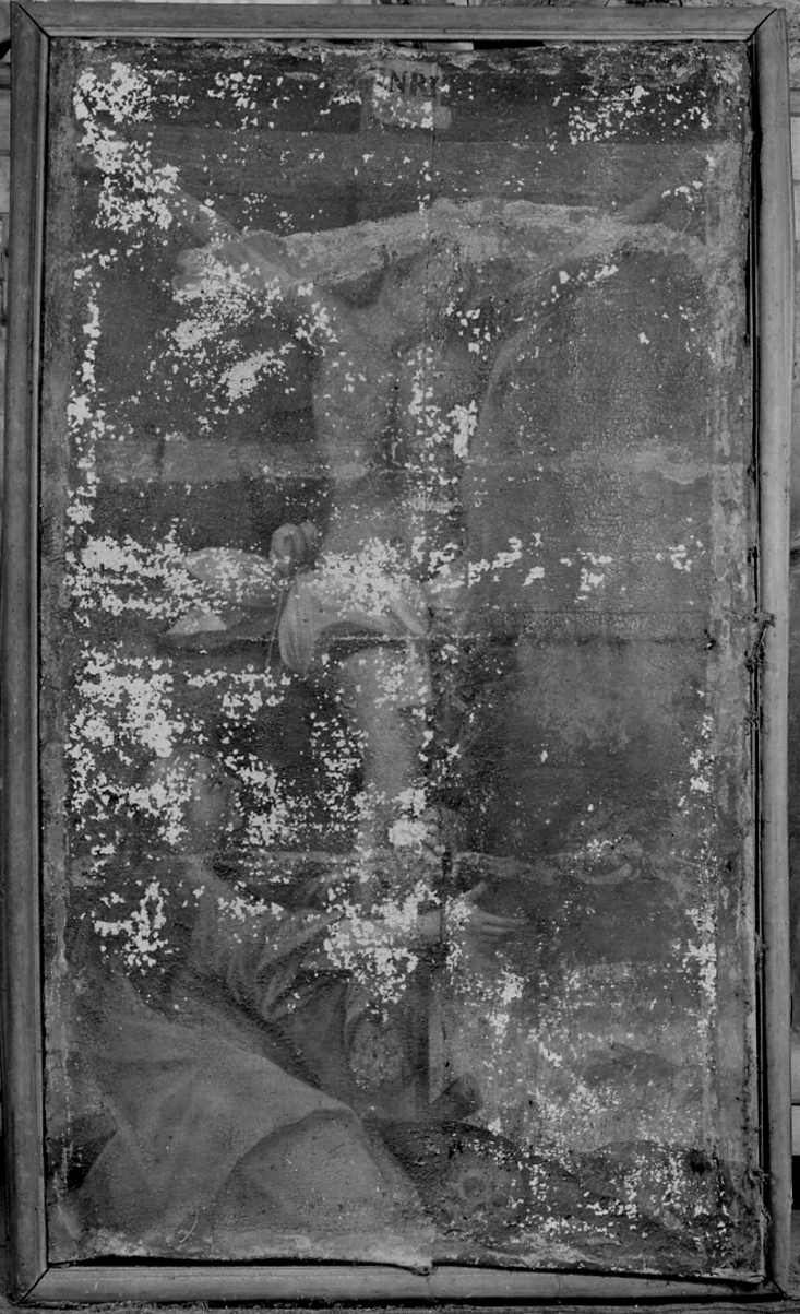 Santa Maria Maddalena ai piedi di Cristo crocifisso (dipinto, opera isolata) - ambito piemontese (prima metà sec. XVIII)