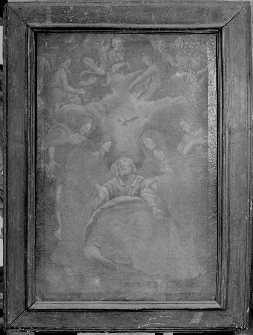 morte di San Giuseppe (dipinto, opera isolata) - ambito lombardo-piemontese (sec. XVIII)