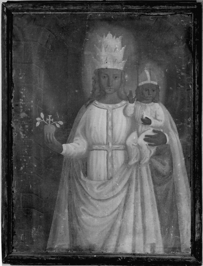 Madonna di Oropa con il Bambino (dipinto, opera isolata) - ambito lombardo-piemontese (secc. XVII/ XVIII)