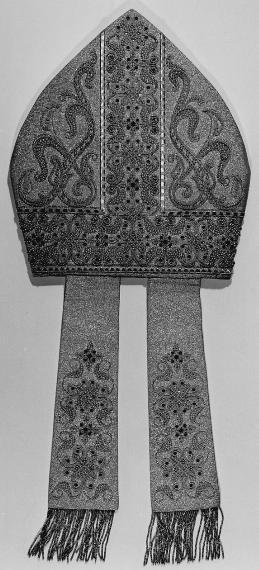 mitria, opera isolata - manifattura lombardo-piemontese (prima metà sec. XX)