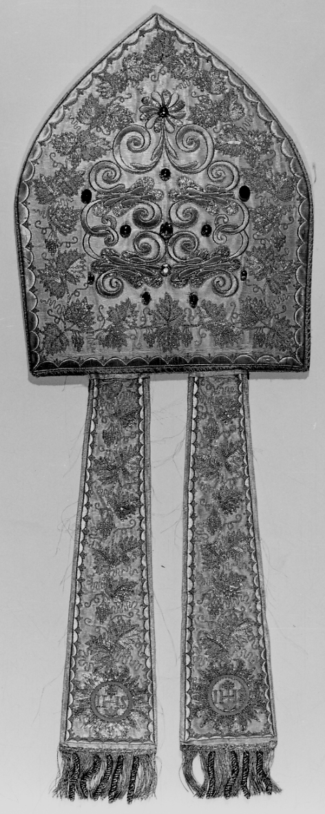 mitria, opera isolata - manifattura lombardo-piemontese (primo quarto sec. XIX)