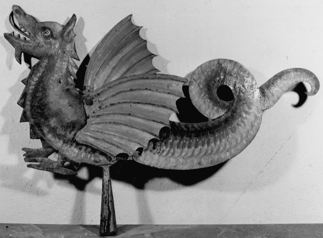 drago (emblema di confraternita, opera isolata) - bottega novarese (prima metà sec. XIX)