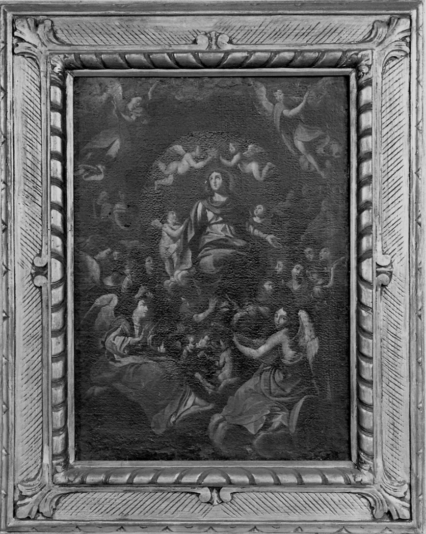 incoronazione di Maria Vergine (dipinto, opera isolata) - ambito emiliano (prima metà sec. XVII)