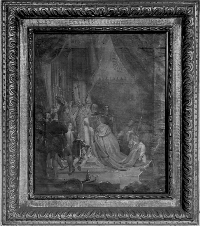 investitura di un cardinale (dipinto, opera isolata) di Miglio Andrea (attribuito) (metà sec. XIX)