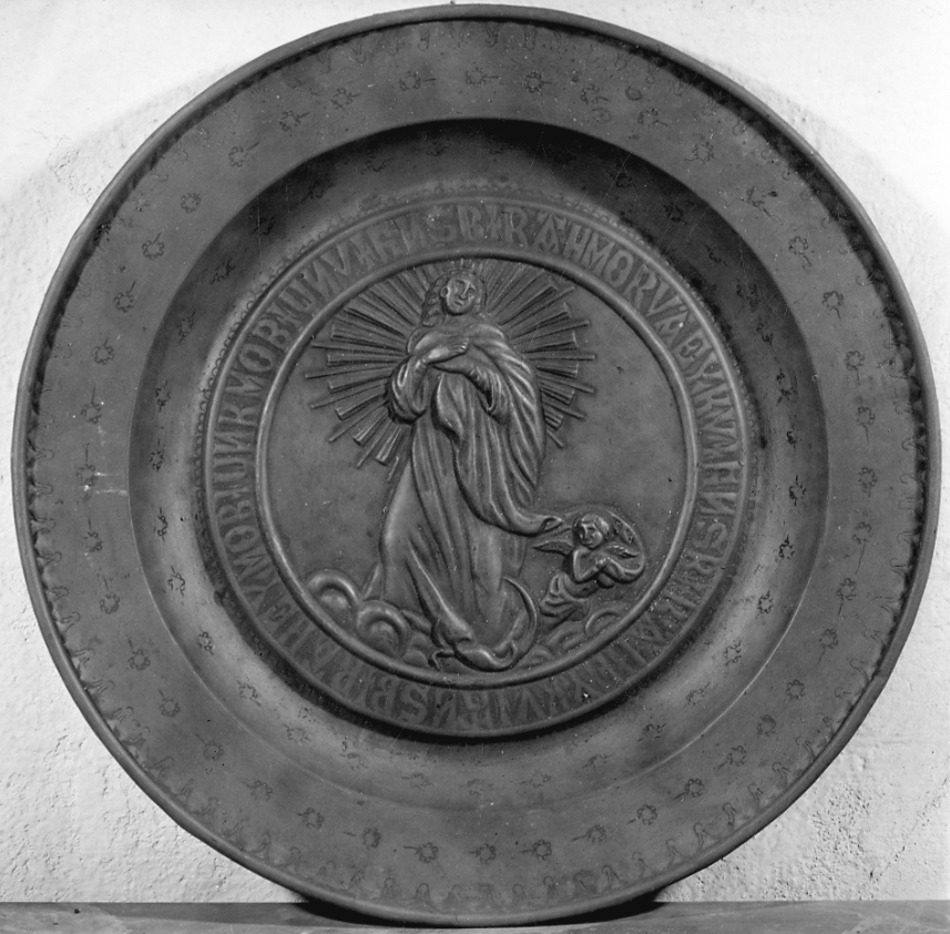 Immacolata Concezione (bacile, opera isolata) - bottega tedesca (seconda metà sec. XVII)