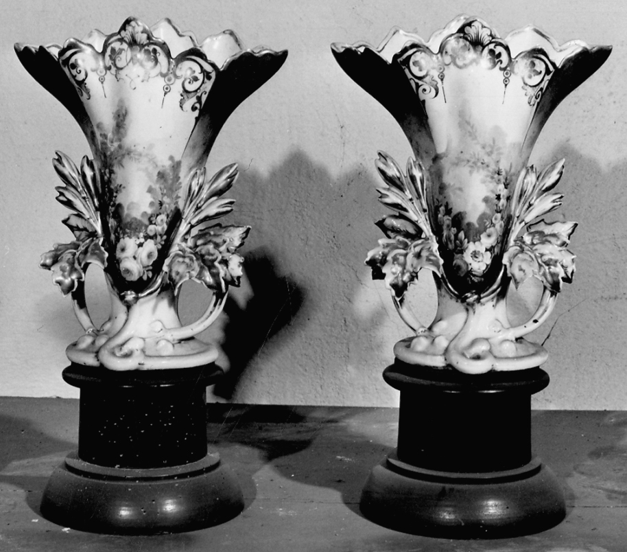 vaso da fiori, serie - manifattura lombarda (metà sec. XIX)