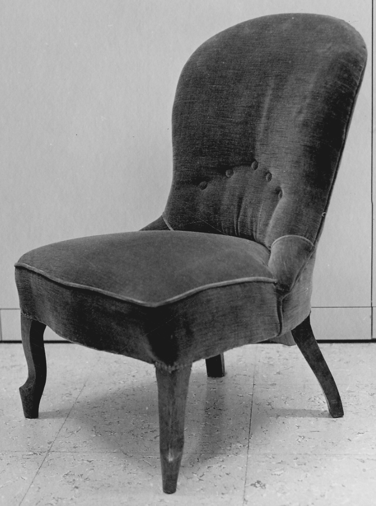 poltroncina, serie - bottega novarese (secc. XIX/ XX)