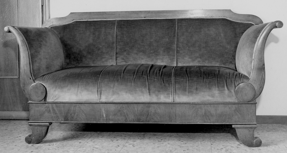 divano, opera isolata - bottega novarese (seconda metà sec. XIX)