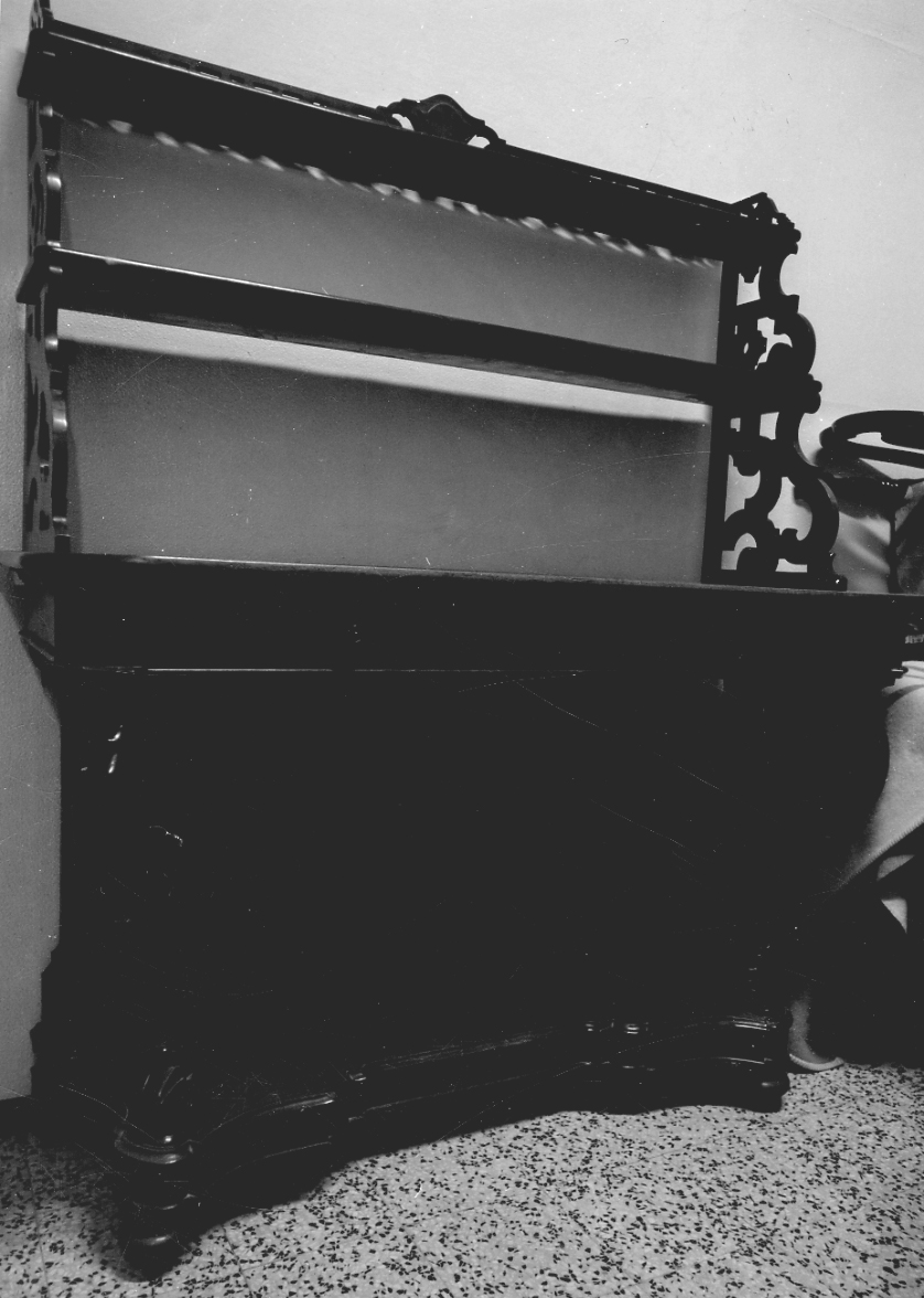 credenza con alzata, opera isolata - bottega novarese (seconda metà sec. XIX)