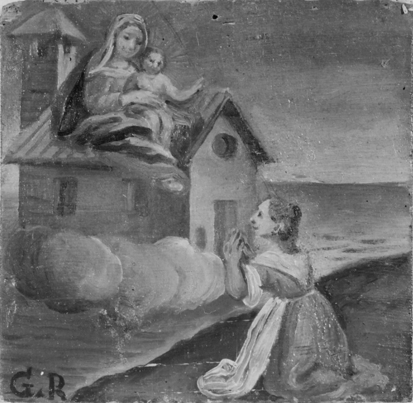 Intervento della Madonna di Loreto (ex voto, opera isolata) - ambito novarese (primo quarto sec. XIX)