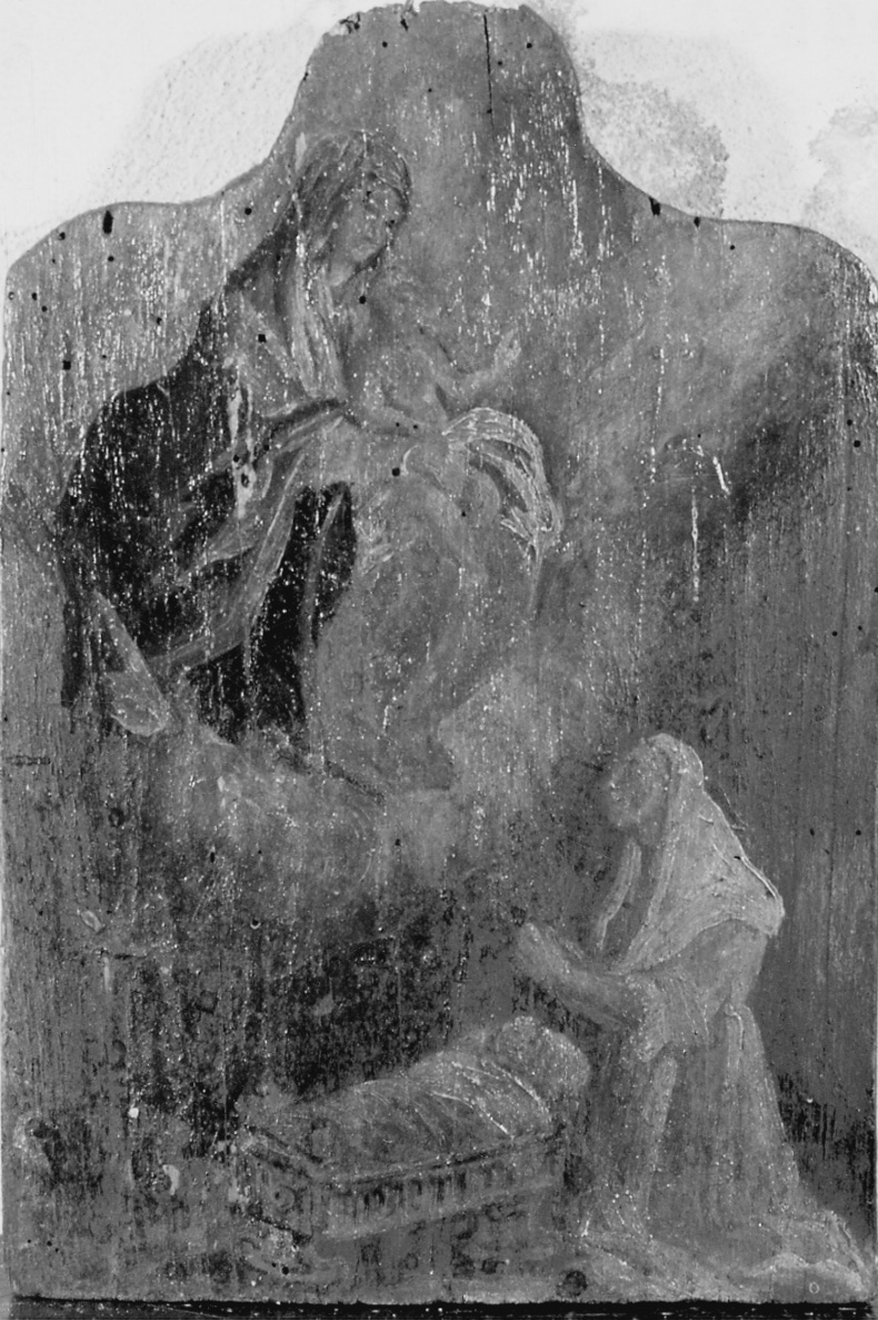 Intervento della Madonna per guarigione (ex voto, opera isolata) - ambito novarese (ultimo quarto sec. XVIII)