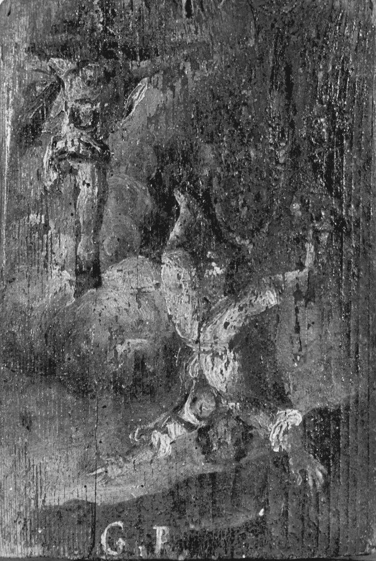 Intervento della Trinità per protezione da una caduta (ex voto, opera isolata) - ambito novarese (primo quarto sec. XIX)