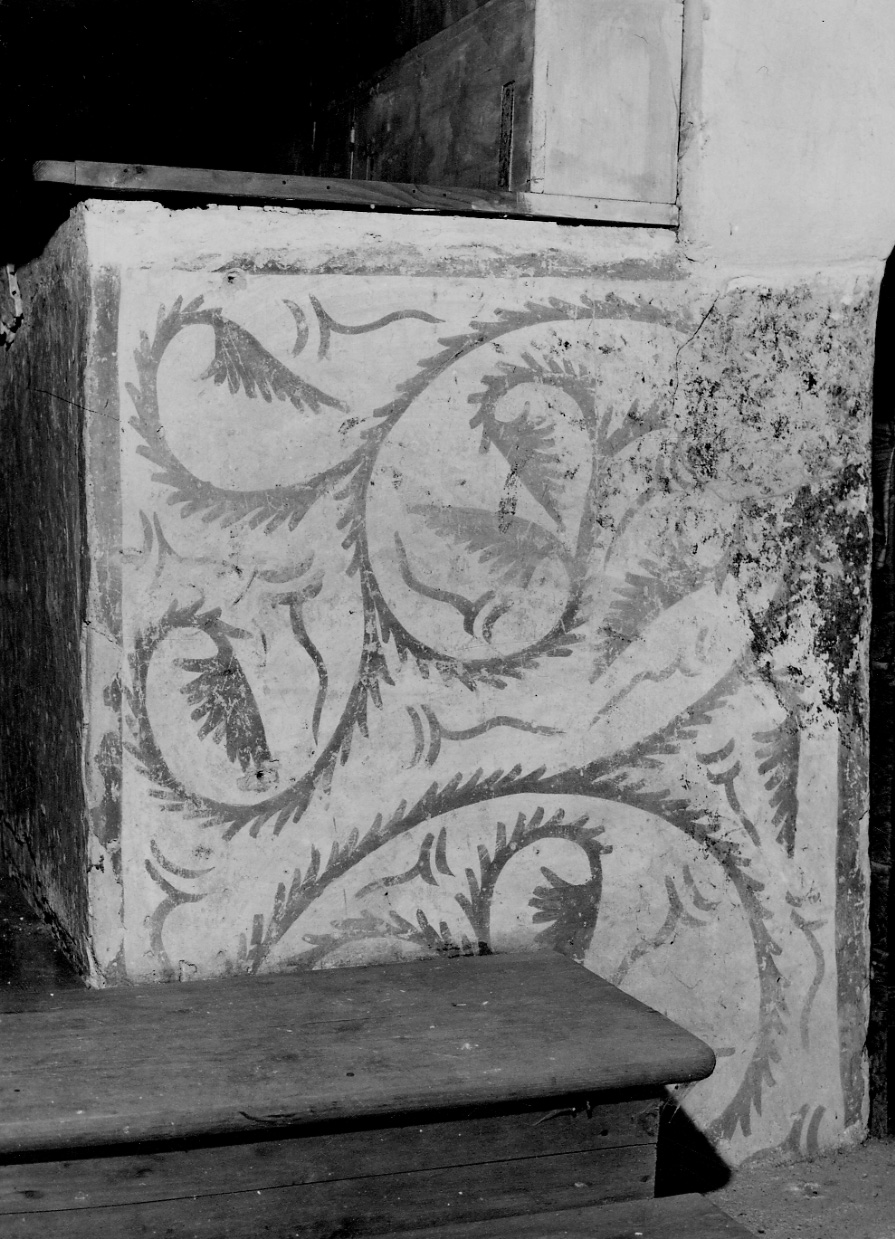 motivi decorativi vegetali (dipinto, opera isolata) - ambito novarese (sec. XV)