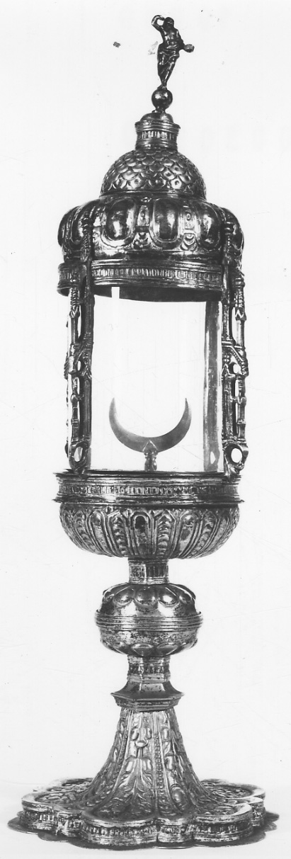 ostensorio architettonico, opera isolata - bottega lombarda (inizio sec. XVII)