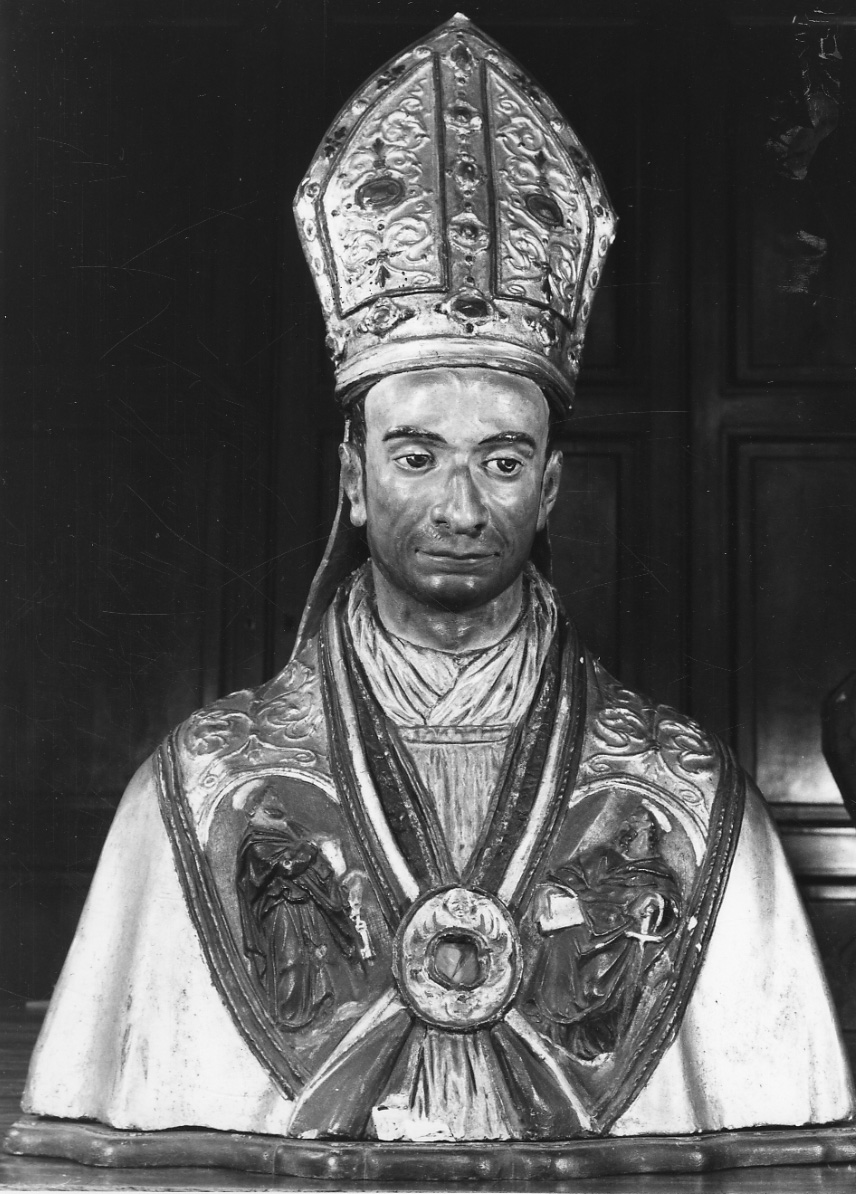 San Carlo Borromeo (reliquiario - a busto, opera isolata) - bottega lombarda (prima metà sec. XVII)