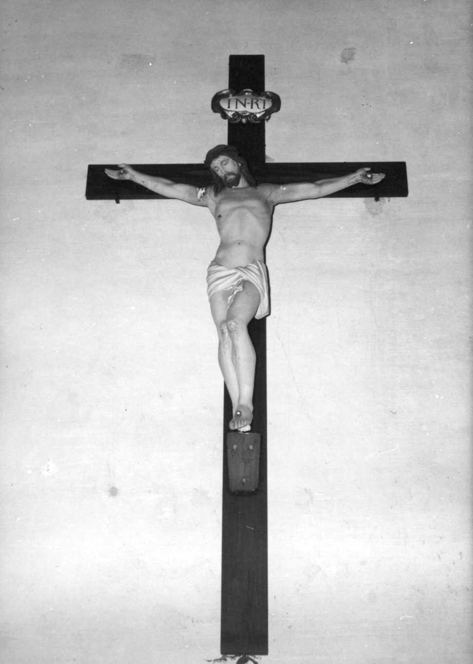 Cristo crocifisso (crocifisso, opera isolata) - bottega piemontese (seconda metà sec. XIX)