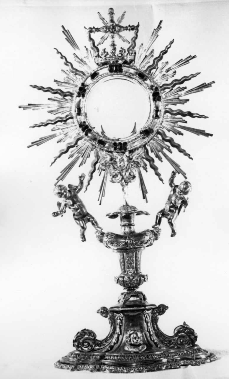 ostensorio - a raggiera, opera isolata - bottega lombarda (seconda metà sec. XVIII)