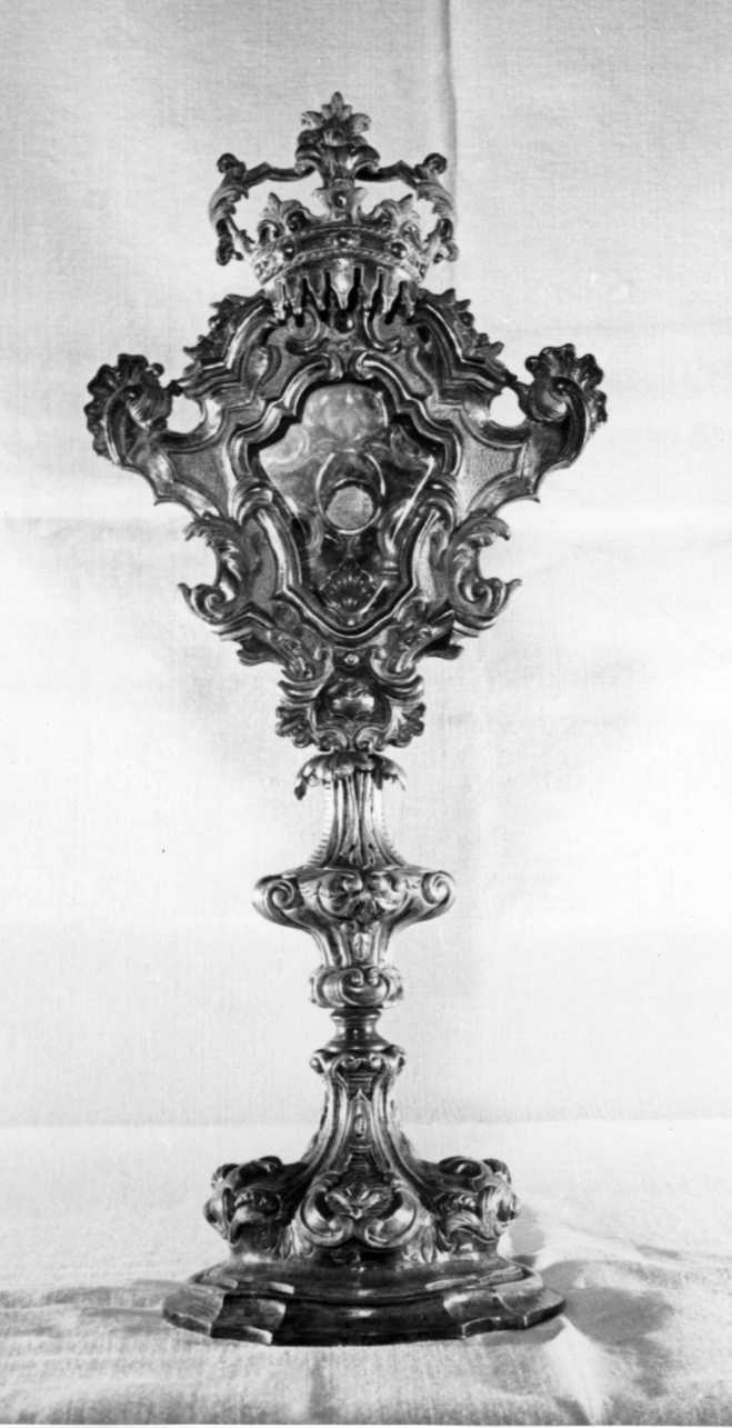 reliquiario - a ostensorio, opera isolata - bottega lombarda (seconda metà sec. XVII)