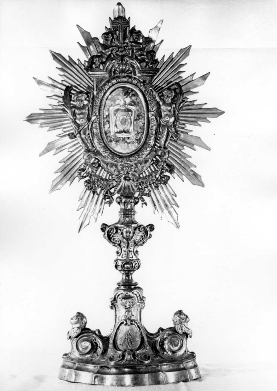 reliquiario - a ostensorio, opera isolata - bottega lombarda (prima metà sec. XVIII)