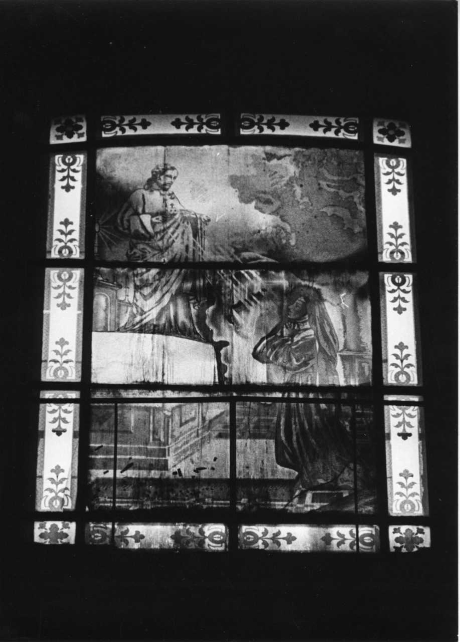 monaca in preghiera (decorazione pittorica, opera isolata) - bottega piemontese (fine sec. XIX)