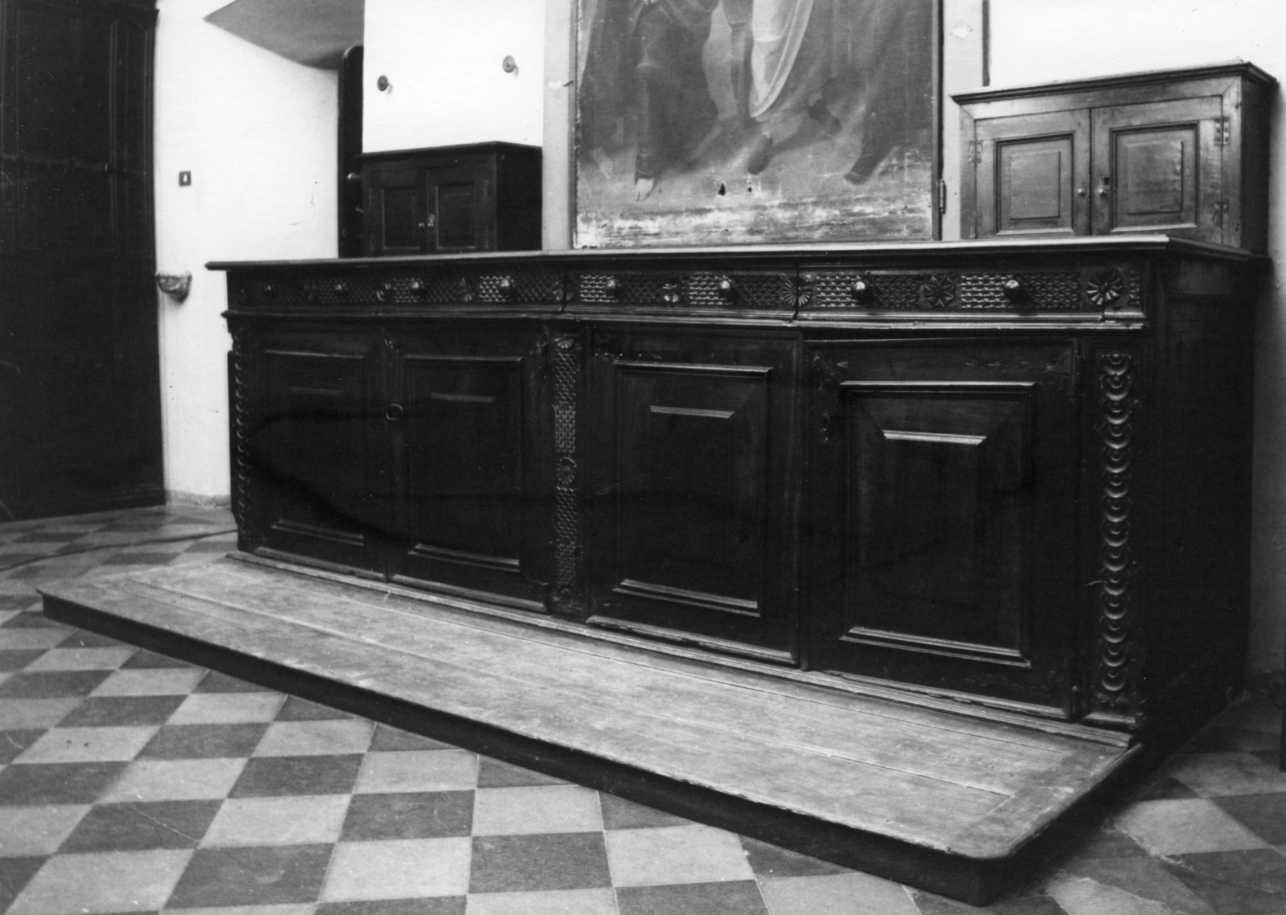 mobile da sacrestia, opera isolata - bottega lombarda (sec. XVI)