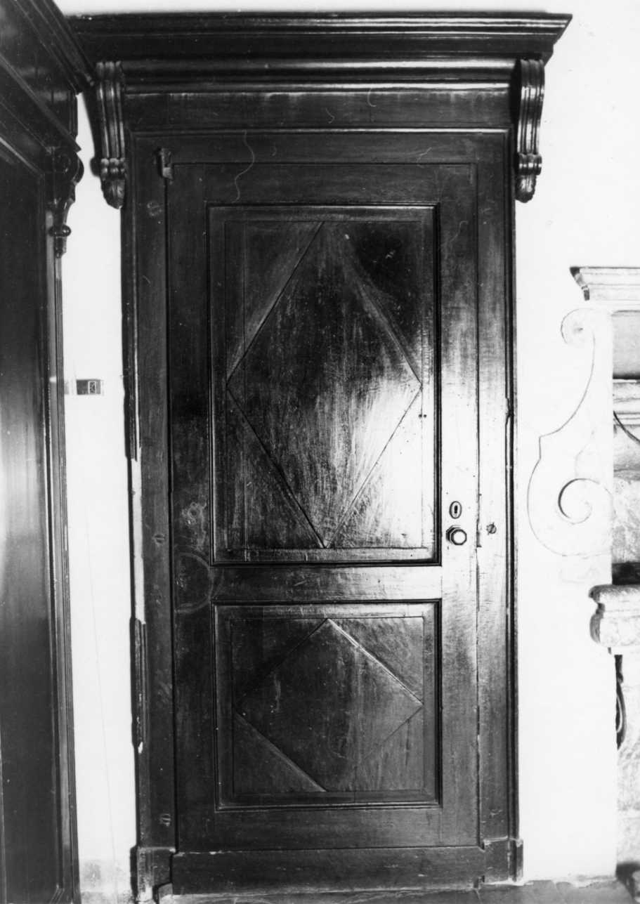 porta - ad un battente, coppia - bottega novarese (sec. XVII)