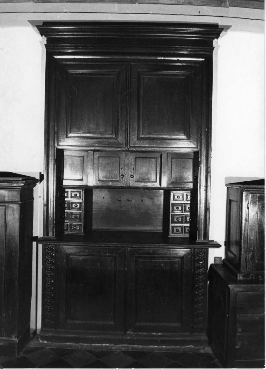 armadio - a muro, opera isolata - bottega piemontese (sec. XVII)