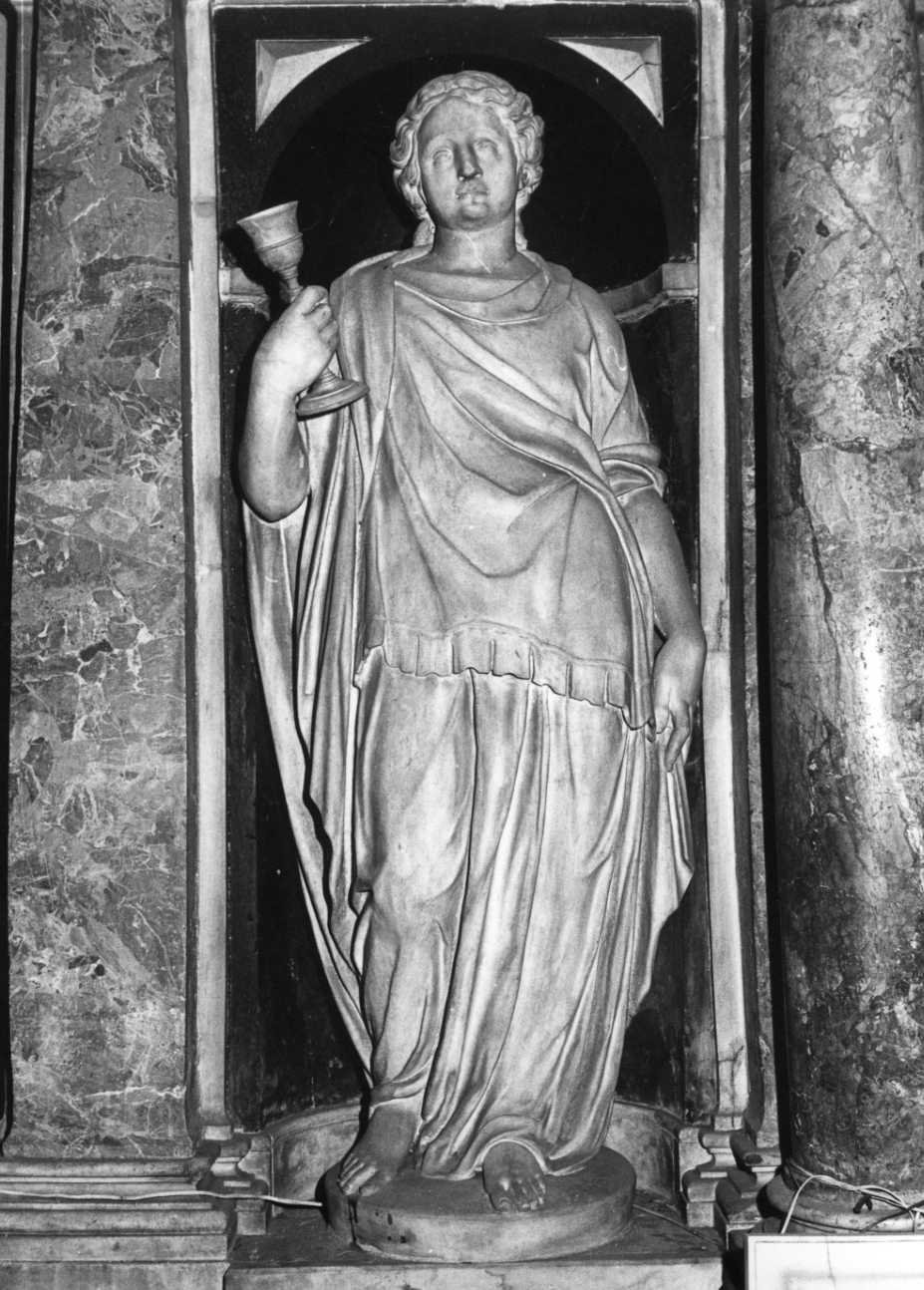 Fede (statua, elemento d'insieme) - bottega lombarda (fine, fine sec. XVI, sec. XVI)
