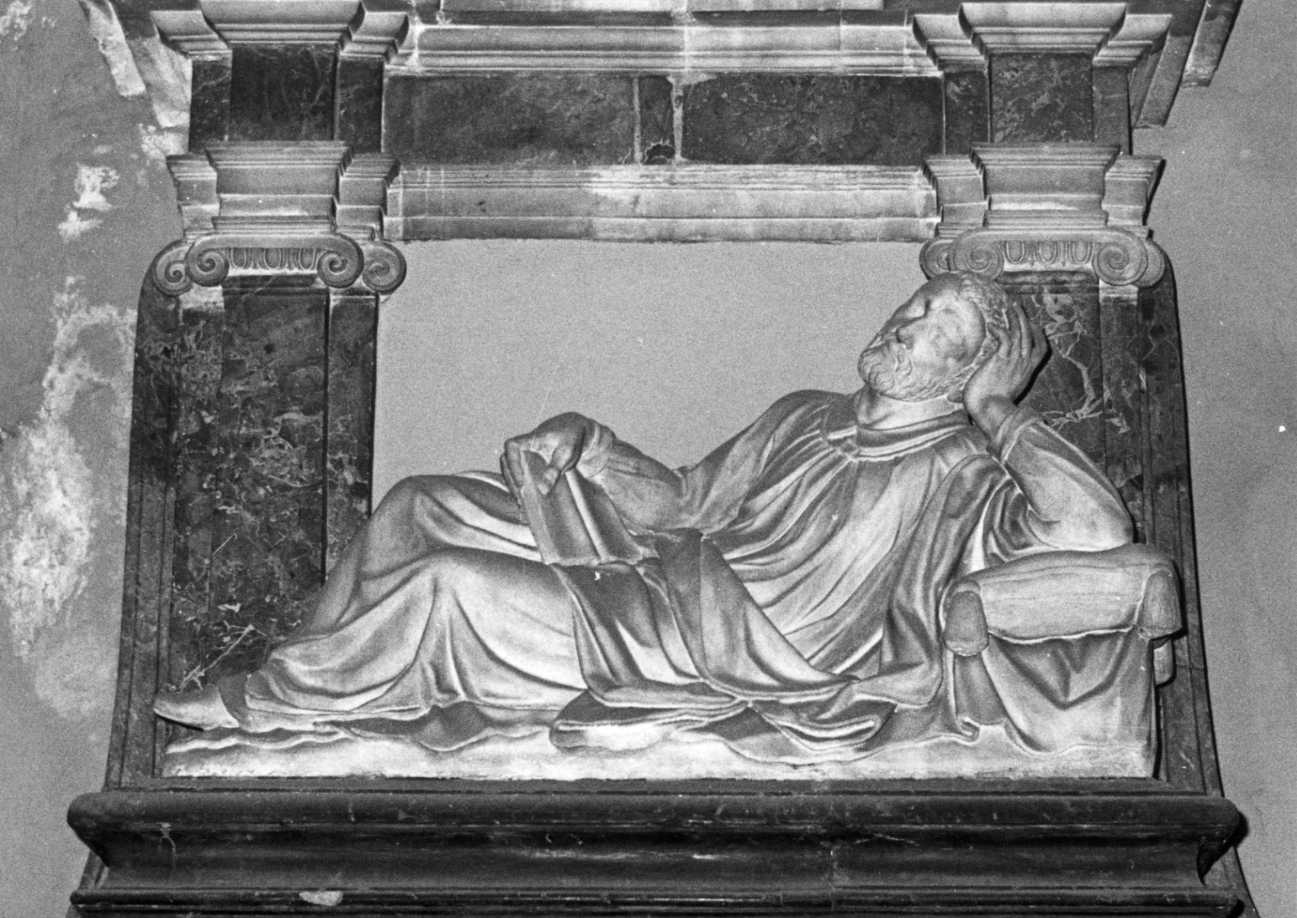 ritratto funebre di Amico Canobio (statua, elemento d'insieme) - bottega lombarda (fine, fine sec. XVI, sec. XVI)