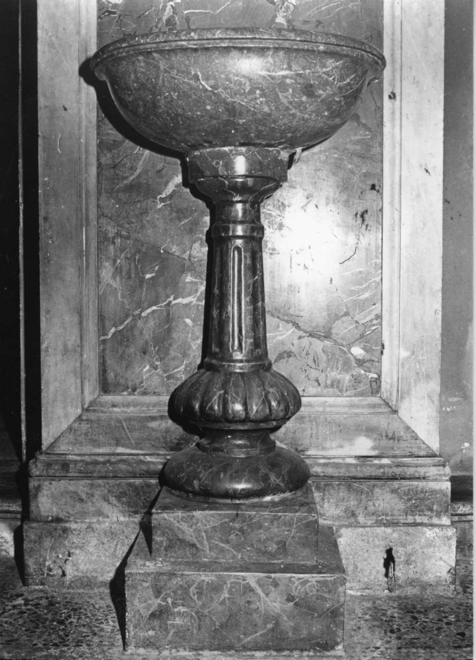 acquasantiera, coppia - ambito piemontese (secc. XVII/ XIX)