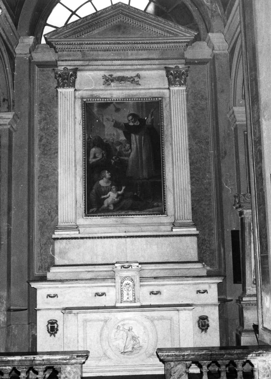 altare - a mensa, insieme di Busser Antonio, Conterio Bartolomeo, Arrigoni Giuseppe (secondo quarto sec. XIX)