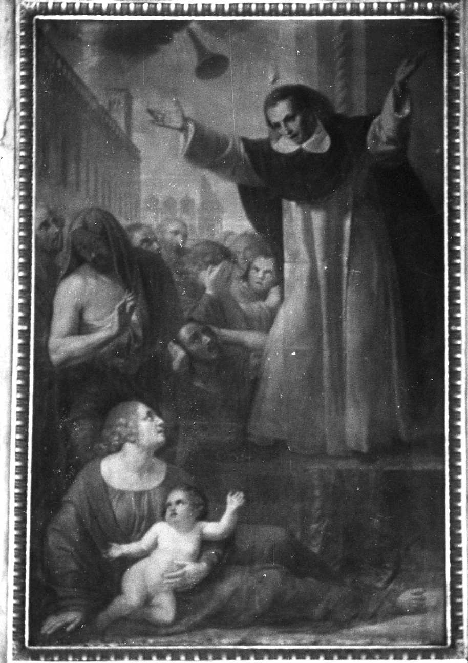 predica di San Vincenzo Ferreri (dipinto, opera isolata) di Miglio Andrea (metà sec. XIX)