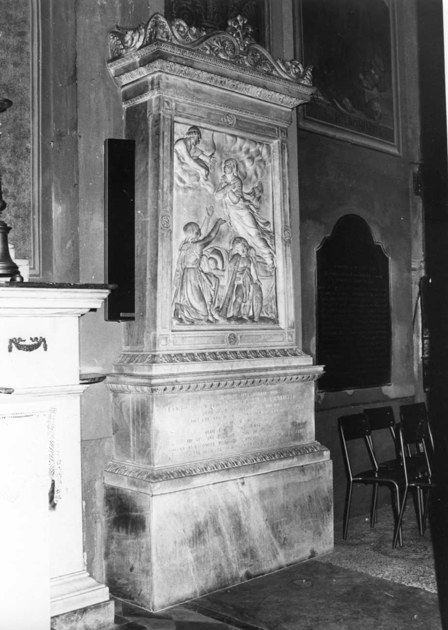 monumento funebre, opera isolata - bottega novarese (metà sec. XIX)
