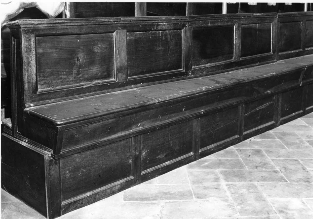 stalli del coro, opera isolata - bottega novarese (terzo quarto sec. XIX)