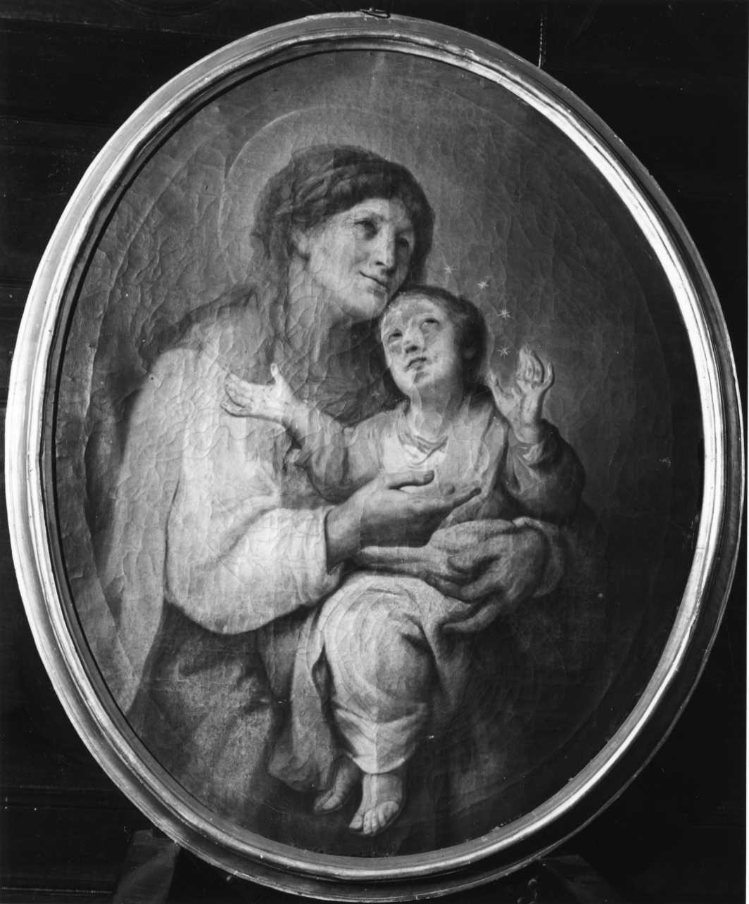 Madonna con Bambino (dipinto, opera isolata) di Curzio (cerchia) (fine/inizio secc. XVIII/ XIX)