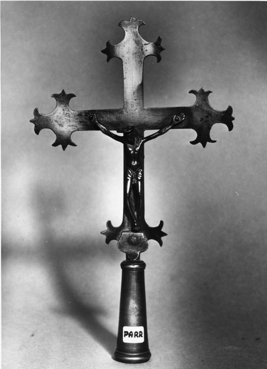 Cristo crocifisso (croce processionale, opera isolata) - bottega lombarda (sec. XIX)