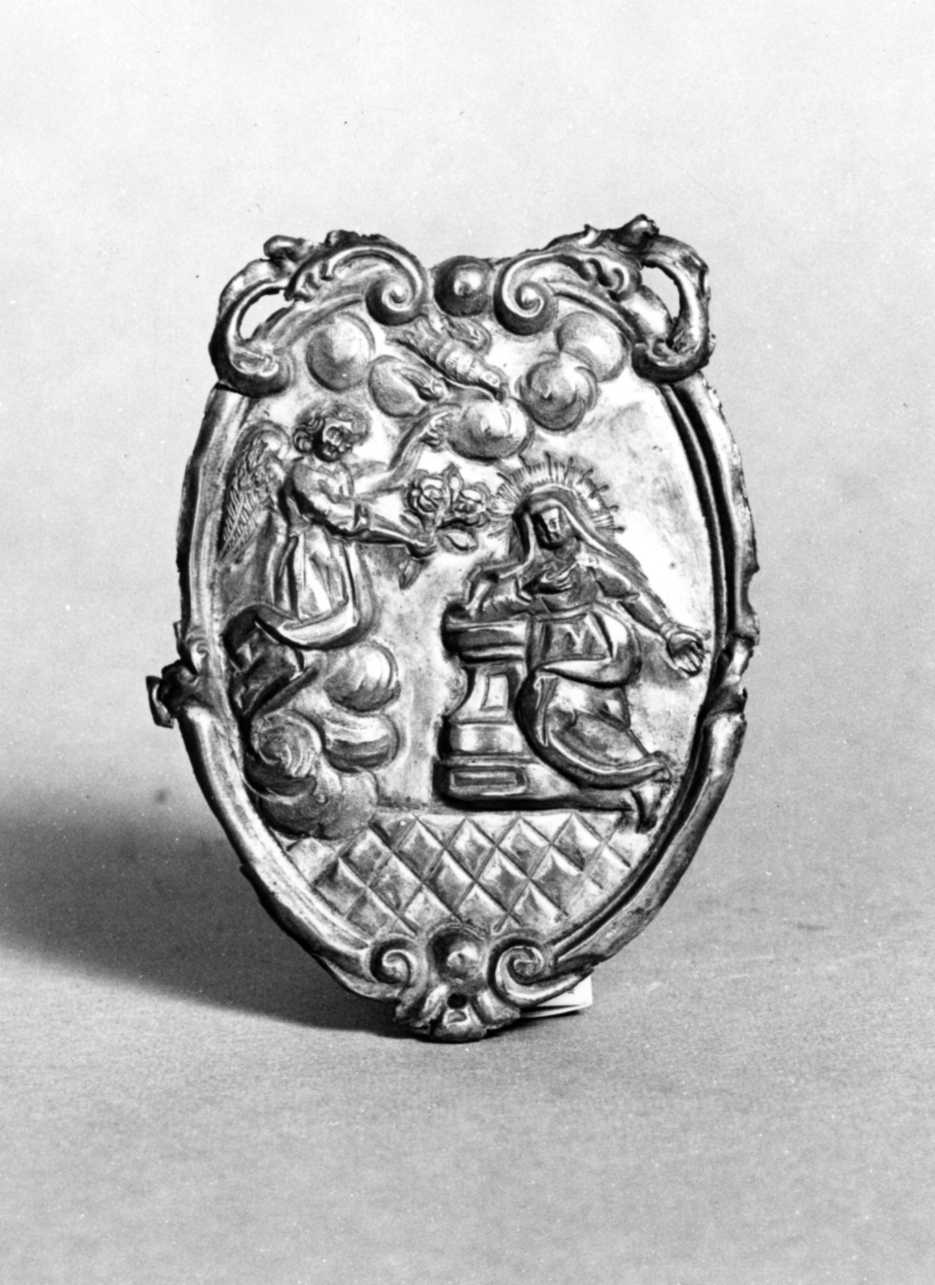 Annunciazione (placchetta, serie) - bottega novarese (sec. XIX)