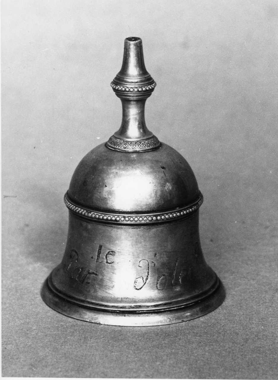 campanello d'altare, opera isolata - bottega novarese (sec. XIX)