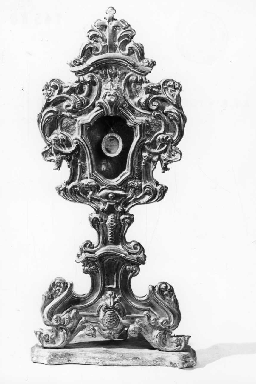 reliquiario - a ostensorio, opera isolata - bottega lombarda (prima metà sec. XVIII)