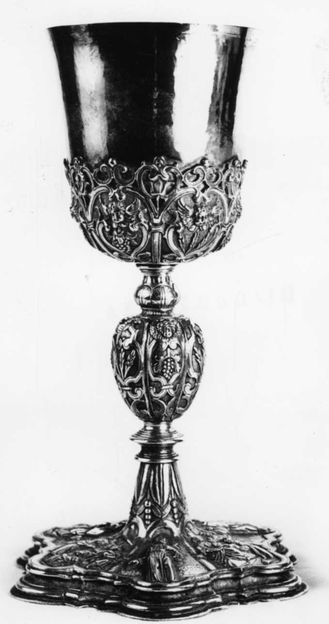 calice, opera isolata - bottega lombarda (fine/inizio, prima metà secc. XVI/ XVII, sec. XVII)