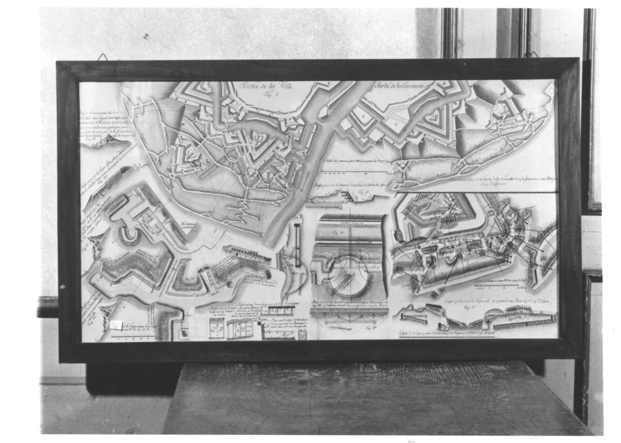 Carta topografica (disegno, opera isolata) - ambito francese (prima metà sec. XIX)