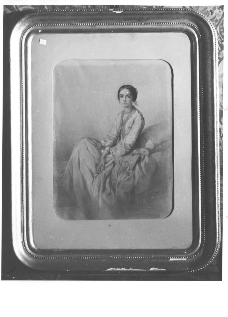 Ritratto di cristina belgioioso (disegno, opera isolata) di Vidal Vincent (secondo quarto sec. XIX)