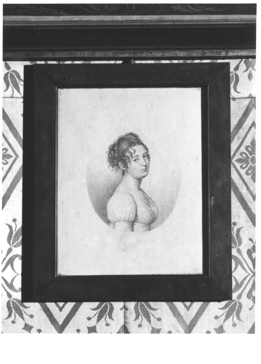 ritratto di Henriette Dal Pozzo Cisterna (disegno, opera isolata) - ambito piemontese (inizio sec. XIX)