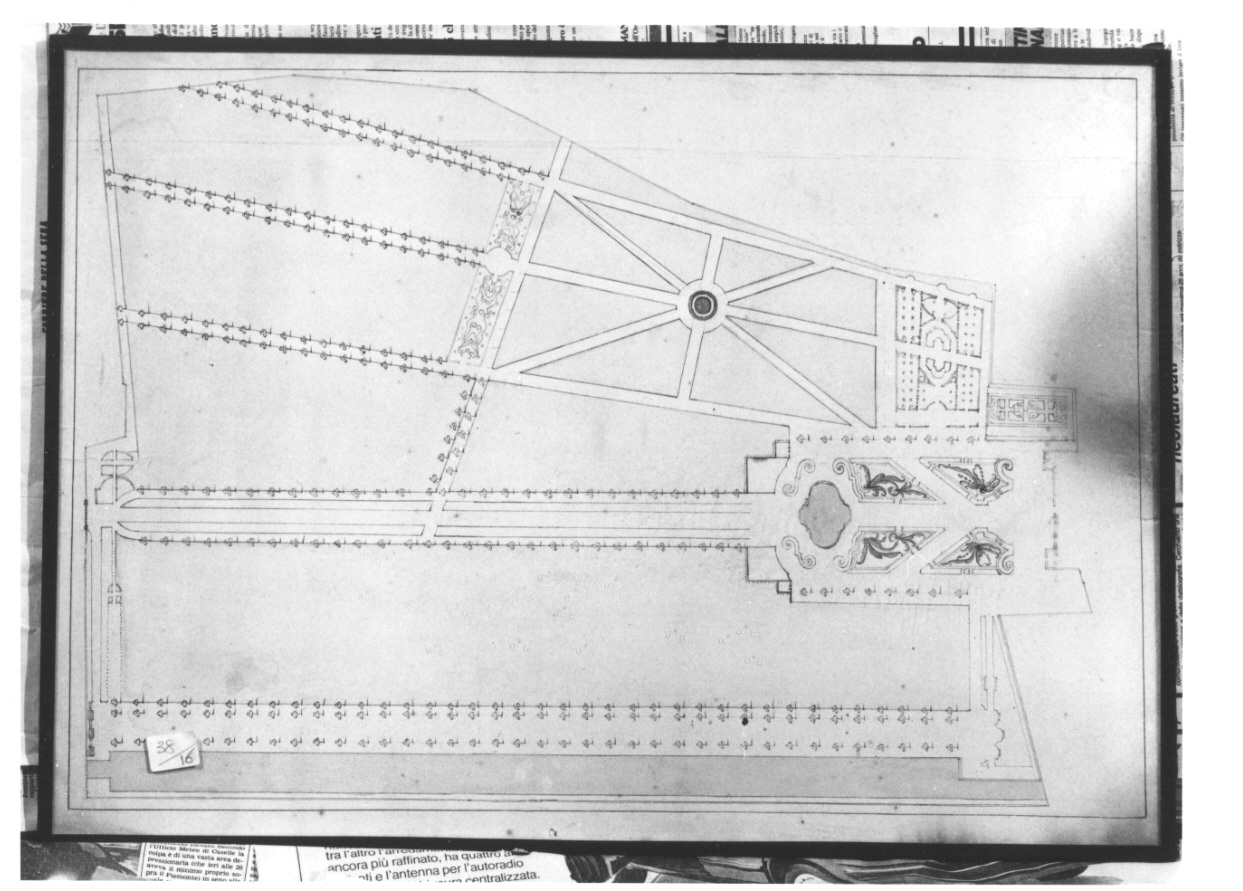 pianta di parco (disegno, opera isolata) - ambito piemontese (fine sec. XVIII)