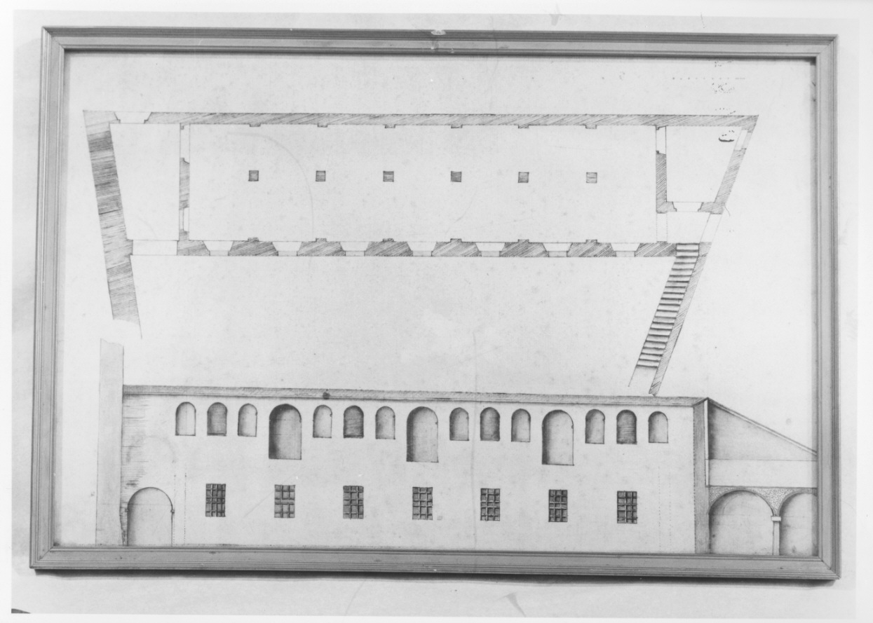 progetto di edificio (disegno, opera isolata) - ambito piemontese (fine sec. XVIII)