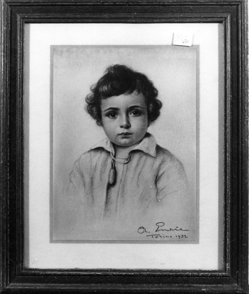 ritratto di bambino (disegno, opera isolata) - ambito piemontese (secondo quarto sec. XX)