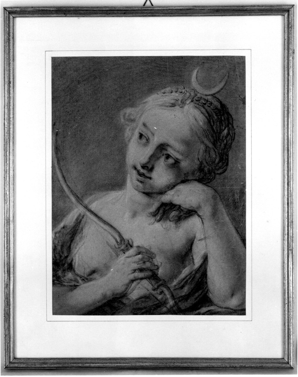 Diana dea della luna (disegno, opera isolata) - ambito francese (sec. XVIII)