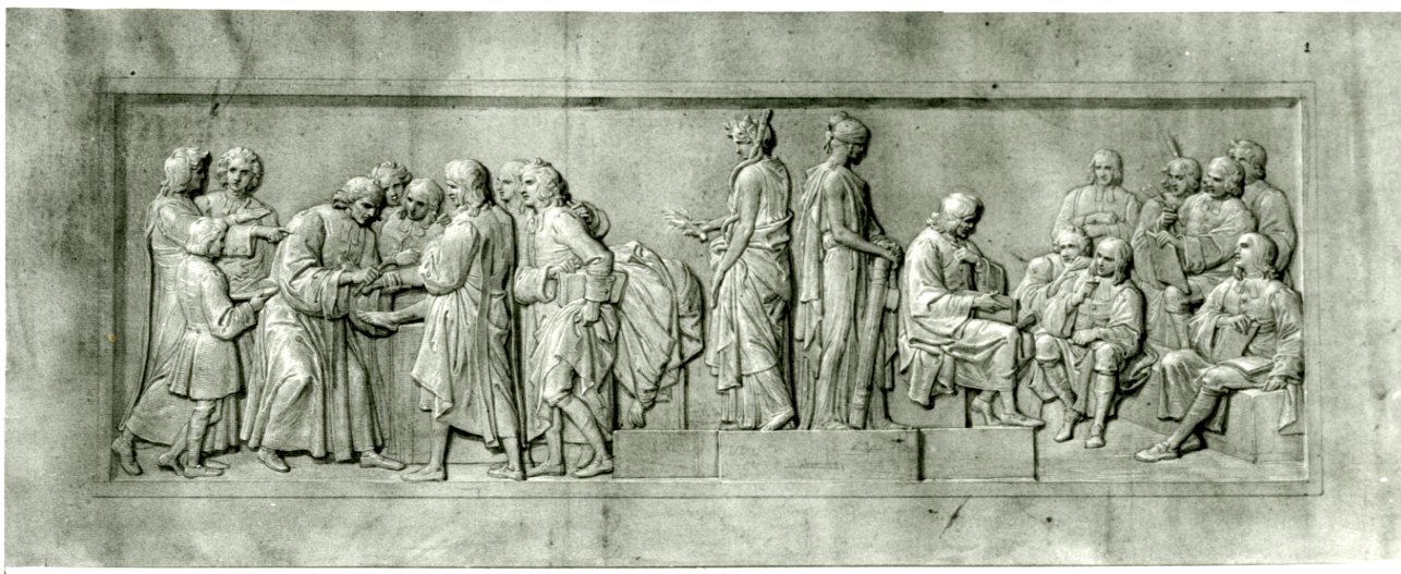 ampliamento ed ordinamento dell'Università degli Studi di Pavia (disegno) di Arienti Carlo (secondo quarto sec. XIX)