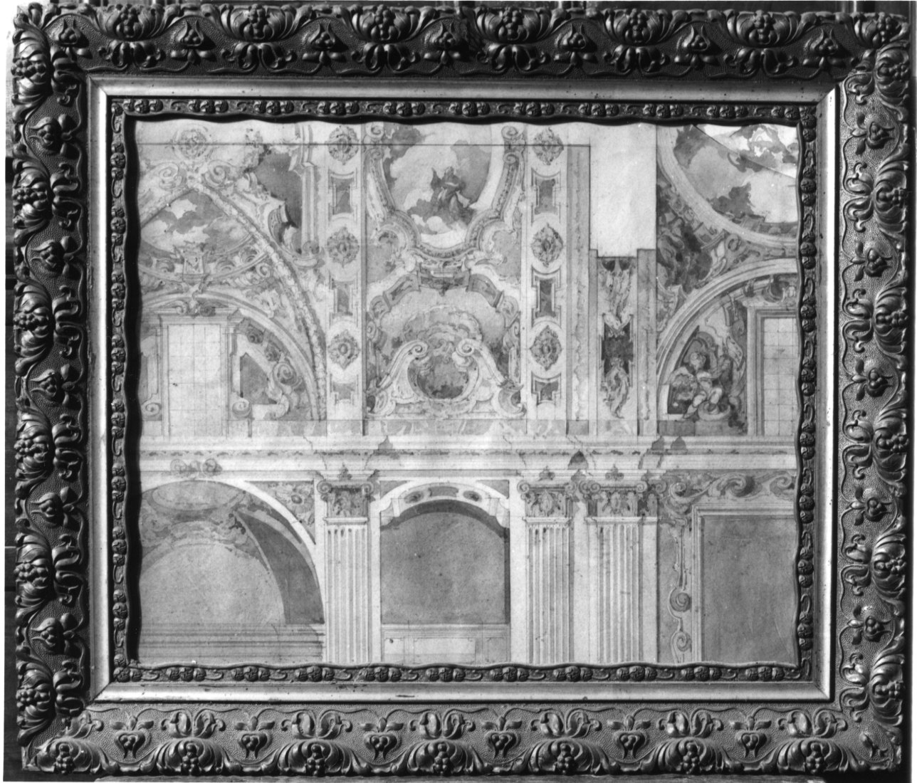 architettura illusionistica (disegno, opera isolata) - ambito novarese (primo quarto sec. XX)