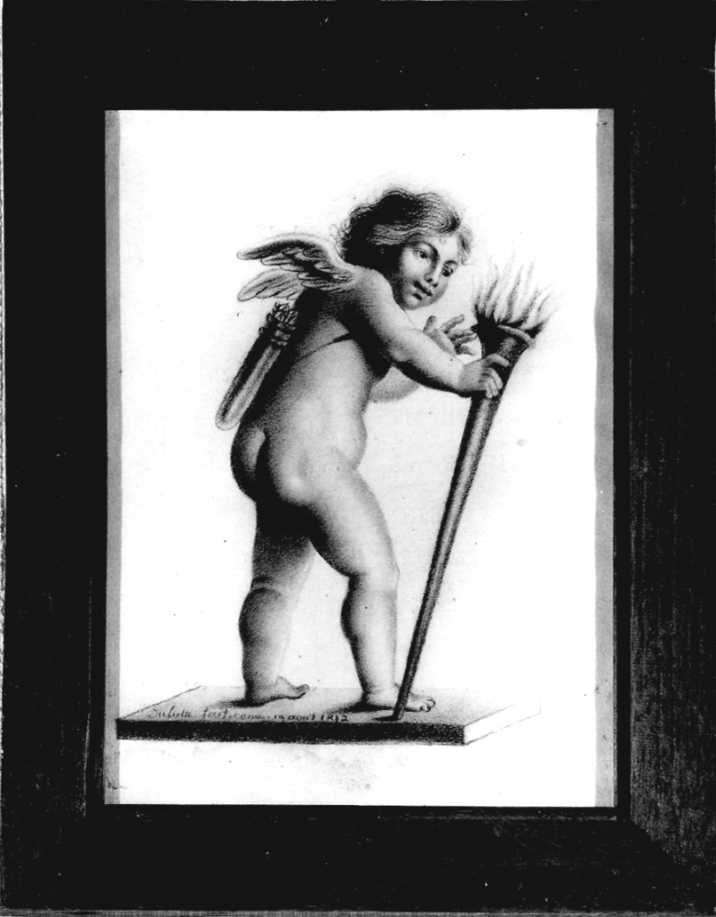angelo reggitorcia (disegno, opera isolata) di Colbert Falletti Giulia (sec. XIX)